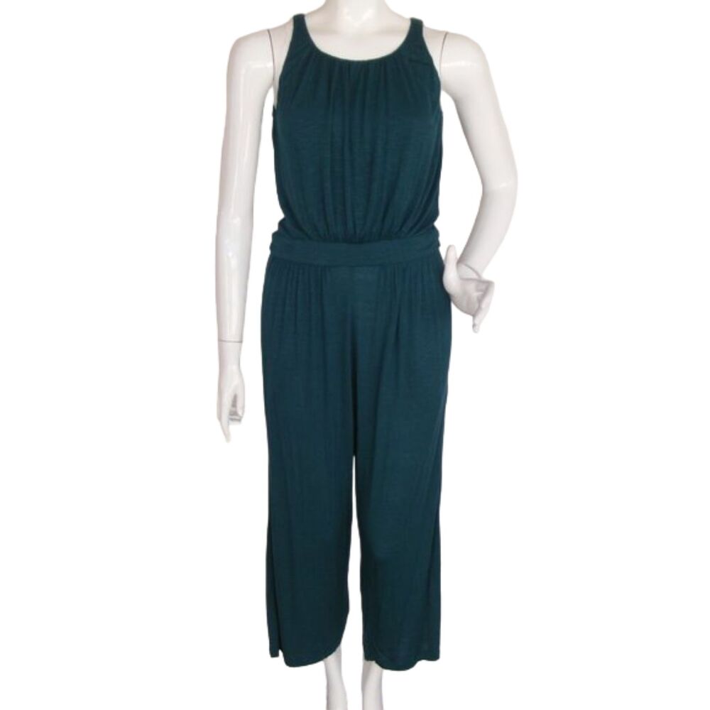 TOMMY BAHAMA Jumpsuit, XS, Teal/Caledon Se, Cropped, Tank Upper